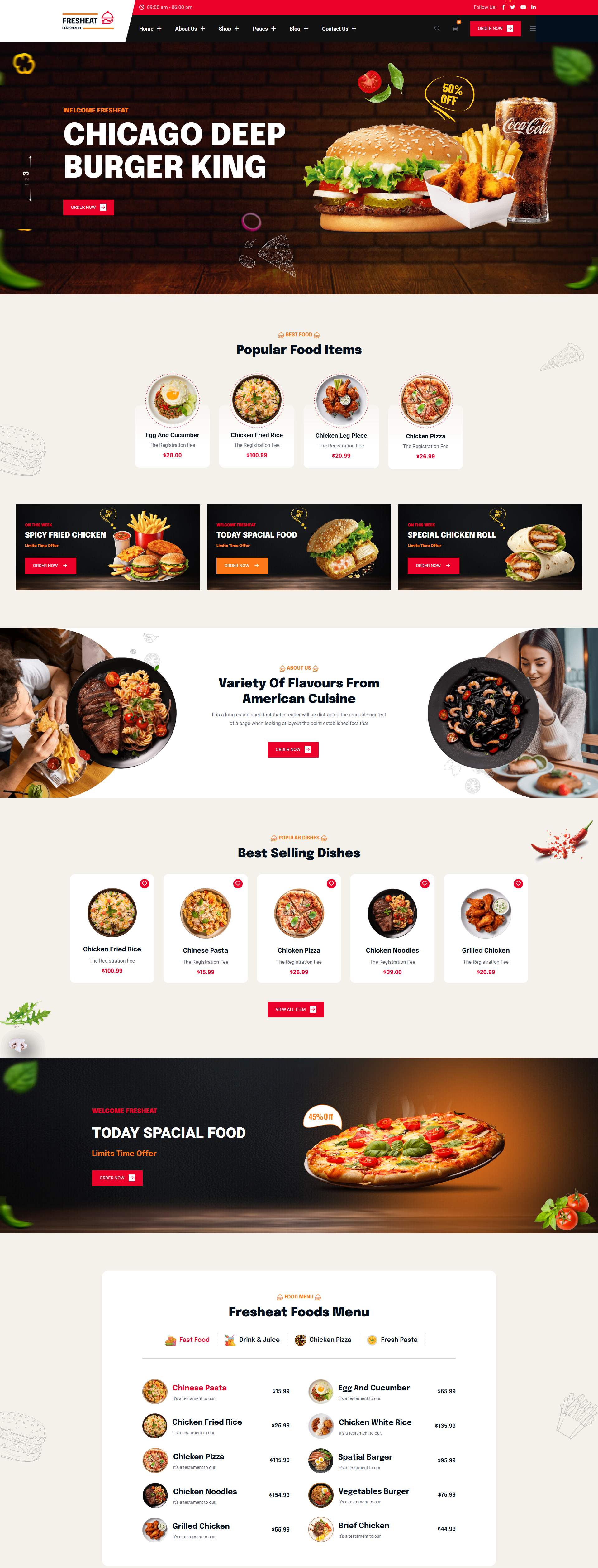 Fresheat Respondent - WEbsite design